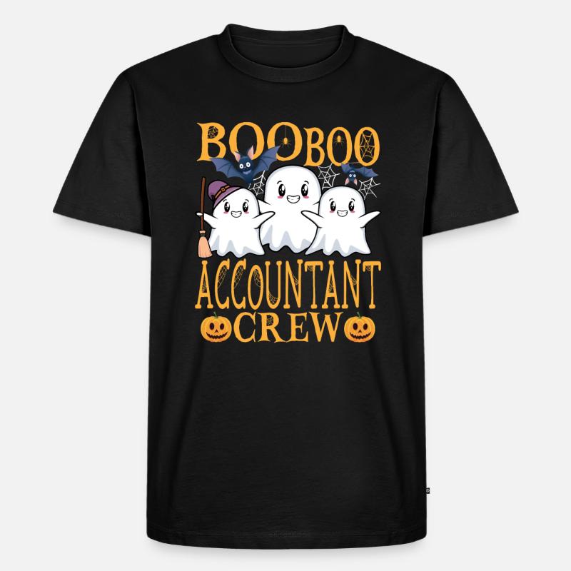 Comptable uu Drôle de comptable - T-shirt Premium bio Homme - noir