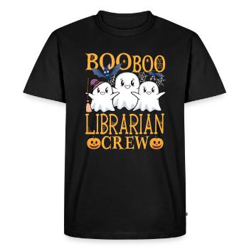 Bibliothécaire Uu Lustiger Bibliothécaire - T-shirt Premium bio Homme - noir - Devant - Nico (187cm)