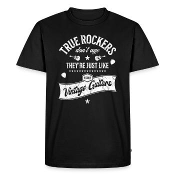 Rockabilly - True Rockers Guitares Vintage - Musique - T-shirt Premium bio Homme - noir - Devant - Nico (187cm)