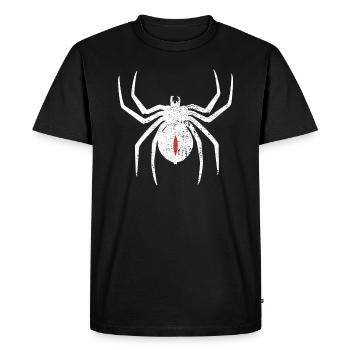 Black widow - Men's Premium Organic T-Shirt - black - Front - Nico (187cm)