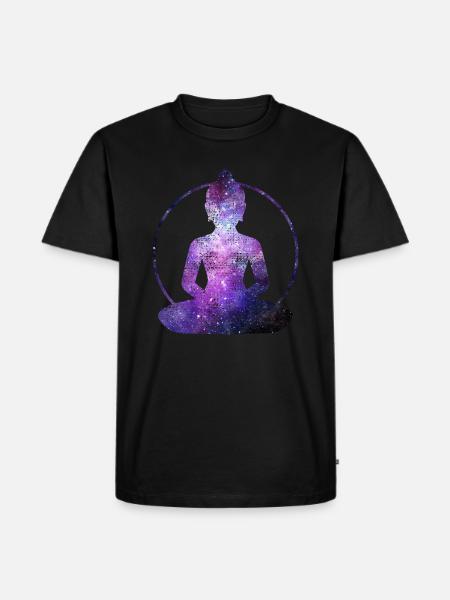 BUDDHA - Männer Premium Bio T-Shirt - Schwarz