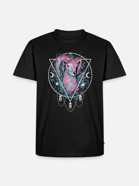 Ram Sterrenbeeld - Mannen Premium Bio T-shirt - zwart