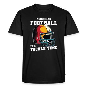 Casque de football américain - T-shirt Premium bio Homme - noir - Devant - Nico (187cm)