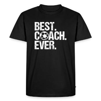 Meilleur entraîneur Entraîneur de football - T-shirt Premium bio Homme - noir - Devant - Nico (187cm)