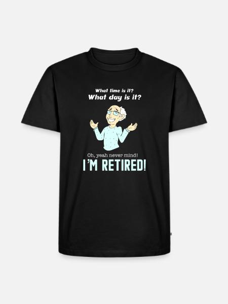 i'm retired funny retirement retirement 2019 rente - Ekologisk premium-T-shirt herr - svart