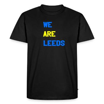 Nous sommes Leeds - T-shirt Premium bio Homme - noir - Devant - Nico (187cm)
