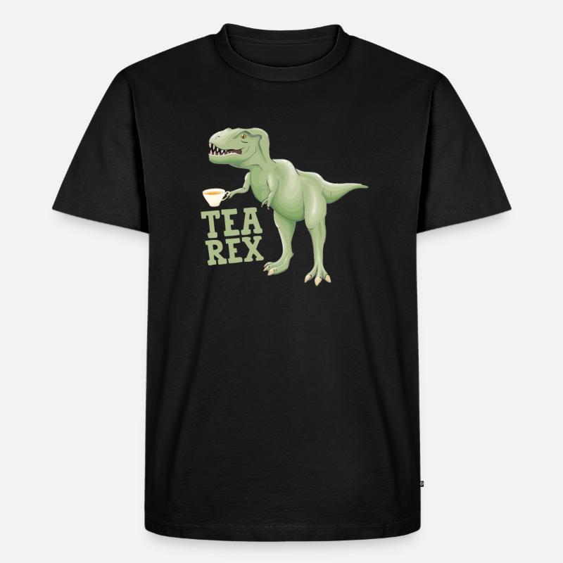 Tee Rex - Männer Premium Bio T-Shirt - Schwarz