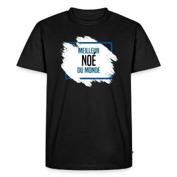 Noé - T-shirt Premium bio Homme - noir - Devant - Nico (187cm)
