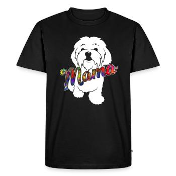 Maltese Maltese Mama - Men's Premium Organic T-Shirt - black - Front - Nico (187cm)