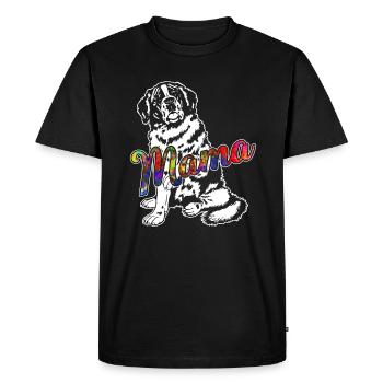 Saint Bernard Saint Bernard Mama - Men's Premium Organic T-Shirt - black - Front - Nico (187cm)
