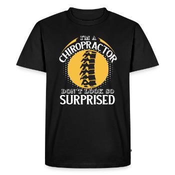 Chiropractor I'm A Chiropractor - Men's Premium Organic T-Shirt - black - Front - Nico (187cm)