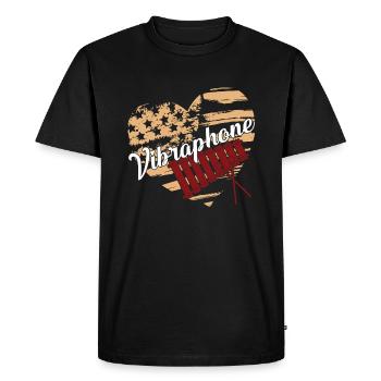 Vibraphone Vibraphone Flag - Men's Premium Organic T-Shirt - black - Front - Nico (187cm)