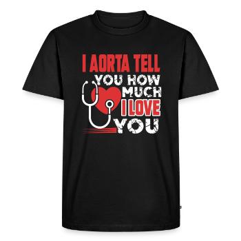 Cardiologist Love Being A Cardiologist - Men's Premium Organic T-Shirt - black - Front - Nico (187cm)