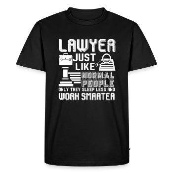 Lawyer Lawyer Sleep Less And Work Smarter - Men's Premium Organic T-Shirt - black - Front - Nico (187cm)