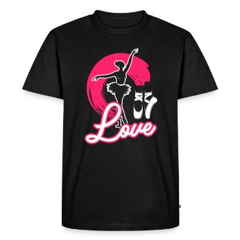 Ballet Dancer Ballet Dancer Love Ballet - Men's Premium Organic T-Shirt - black - Front - Nico (187cm)
