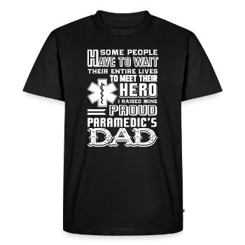 Paramedic Paramedic Dad - Men's Premium Organic T-Shirt - black - Front - Nico (187cm)