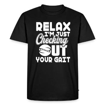 Physical Therapist Relax Physical Therapy - Men's Premium Organic T-Shirt - black - Front - Nico (187cm)