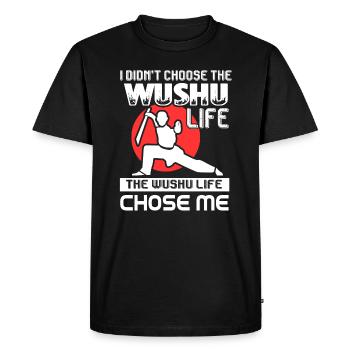 Wushu Wushu Life Chose Me - Men's Premium Organic T-Shirt - black - Front - Nico (187cm)