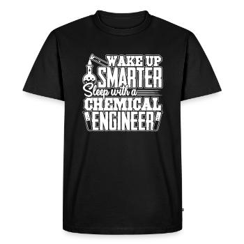 Chemical Engineer Sleep With A Chemical Engineer - Men's Premium Organic T-Shirt - black - Front - Nico (187cm)