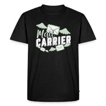 Proud To Be A Mail Carrier - Men's Premium Organic T-Shirt - black - Front - Nico (187cm)
