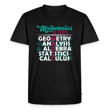 Mathematician Mathematician Mathematics Is Magic - Men's Premium Organic T-Shirt - black - Front - Nico (187cm)