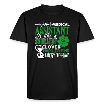Medical Assistant Is Hard To Find - Men's Premium Organic T-Shirt - black - Front - Nico (187cm)