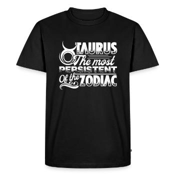 Taurus Taurus The Most Persistent Of The Zodiac - Men's Premium Organic T-Shirt - black - Front - Nico (187cm)