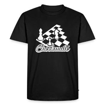 Chess Chess Checkmate - Men's Premium Organic T-Shirt - black - Front - Nico (187cm)