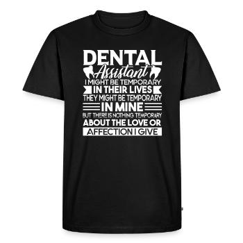 Dental Assistant Kind Hearted Dental Assistant - Men's Premium Organic T-Shirt - black - Front - Nico (187cm)