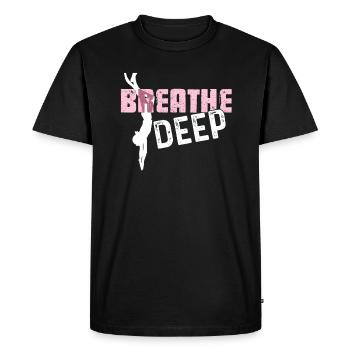 Freediving Deep Freediving - Men's Premium Organic T-Shirt - black - Front - Nico (187cm)