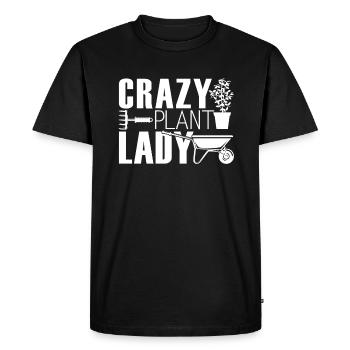 Gardening Gardening Crazy Plant Lady - Men's Premium Organic T-Shirt - black - Front - Nico (187cm)