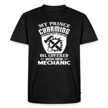 Mechanic Mechanic Prince Charming - Men's Premium Organic T-Shirt - black - Front - Nico (187cm)