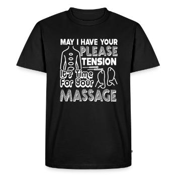 Massage Therapist Time For Your Massage - Men's Premium Organic T-Shirt - black - Front - Nico (187cm)