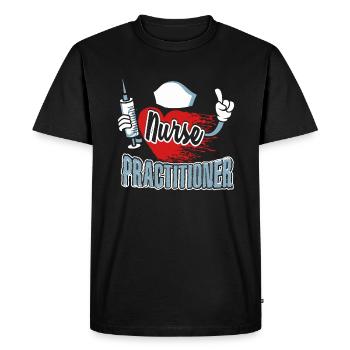 Nurse Practitioner Nurse Practitioner Love - Men's Premium Organic T-Shirt - black - Front - Nico (187cm)