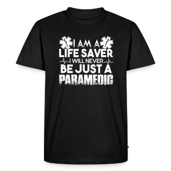 Paramedic Paramedic Life Saver - Men's Premium Organic T-Shirt - black - Front - Nico (187cm)