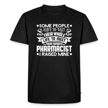 Pharmacist Pharmacist Parent - Men's Premium Organic T-Shirt - black - Front - Nico (187cm)