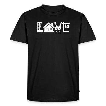 Real Estate Agent Love Real Estate Agent - Men's Premium Organic T-Shirt - black - Front - Nico (187cm)