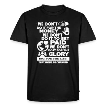 Social Worker Social Worker For The Life - Men's Premium Organic T-Shirt - black - Front - Nico (187cm)