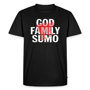 Sumo God Family Sumo - Men's Premium Organic T-Shirt - black - Front - Nico (187cm)