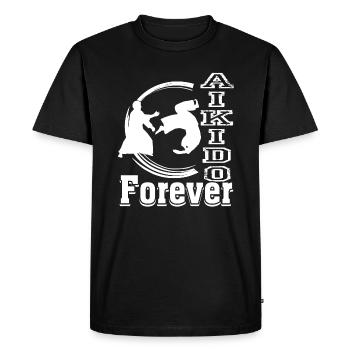 Aikido Aikido Forever - Men's Premium Organic T-Shirt - black - Front - Nico (187cm)