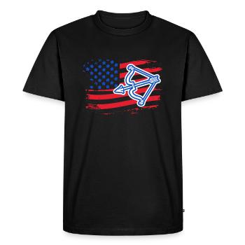 Archery Archery Flag - Men's Premium Organic T-Shirt - black - Front - Nico (187cm)