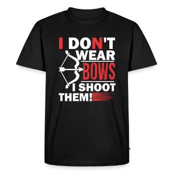 Archery Archery I Shoot Them - Men's Premium Organic T-Shirt - black - Front - Nico (187cm)