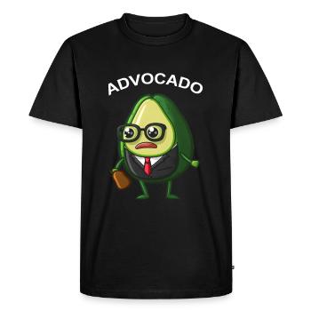 Avocat Avocat Avocat Avocat Avocat Vegan - T-shirt Premium bio Homme - noir - Devant - Nico (187cm)
