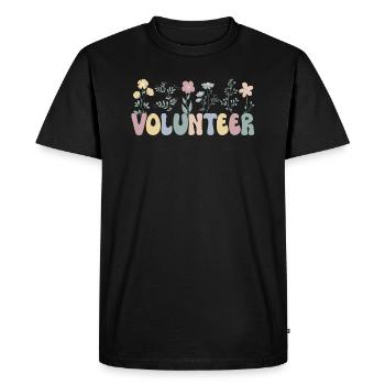 Ehrenamtliche Arbeit Freiwilliger Helfer Bénévole - T-shirt Premium bio Homme - noir - Devant - Nico (187cm)