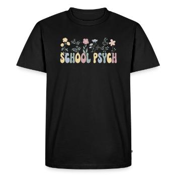 Psychologue scolaire Cadeau École Psychologie Thérapie - T-shirt Premium bio Homme - noir - Devant - Nico (187cm)