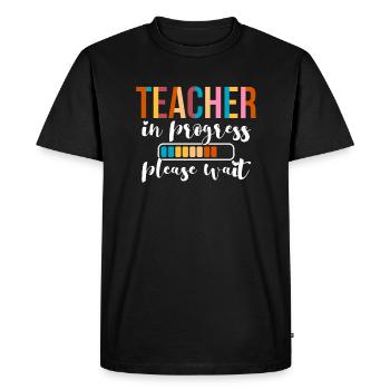 Futur enseignant Étudiant Formation des enseignants Étudiant - T-shirt Premium bio Homme - noir - Devant - Nico (187cm)