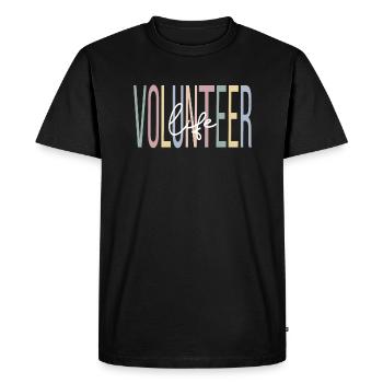 Ehrenamtliche Arbeit Freiwilliger Helfer Bénévole - T-shirt Premium bio Homme - noir - Devant - Nico (187cm)