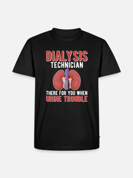 Dialysetechniker Dialysetechnik Techniker Dialyse - Männer Premium Bio T-Shirt - Schwarz