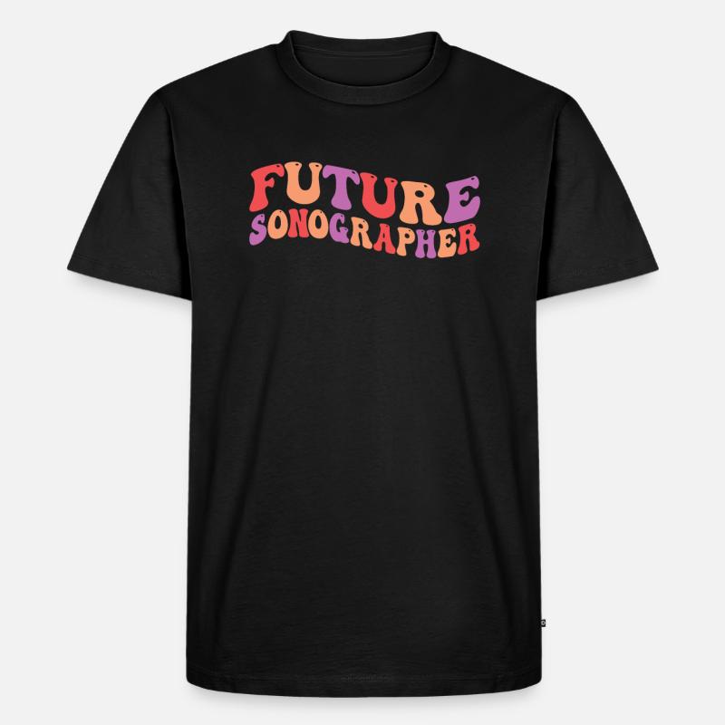 Ultraschalldiagnostik Studium Sonographie Student - Männer Premium Bio T-Shirt - Schwarz