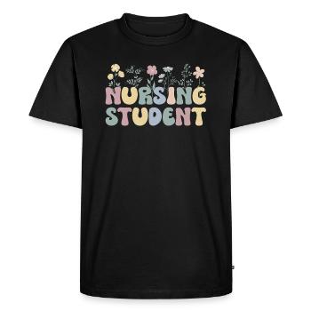 Nursing Student Nurse Student - Men's Premium Organic T-Shirt - black - Front - Nico (187cm)